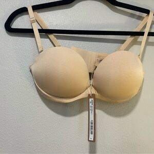 Skims ultimate push-up strapless 32B multiple way with straps NWT color sand bra
